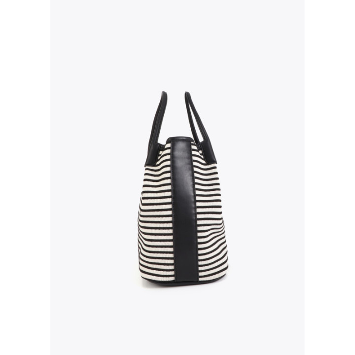 Shopper tejido de rayas