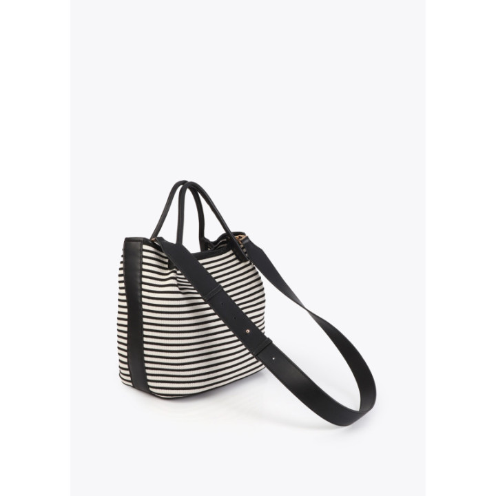 Shopper tejido de rayas