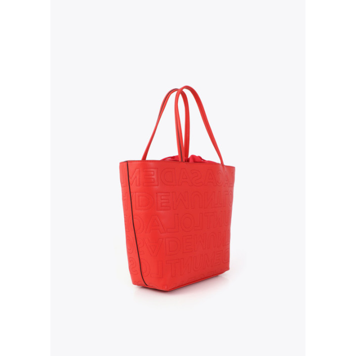 Shopper desestructurado pespuntes monograma