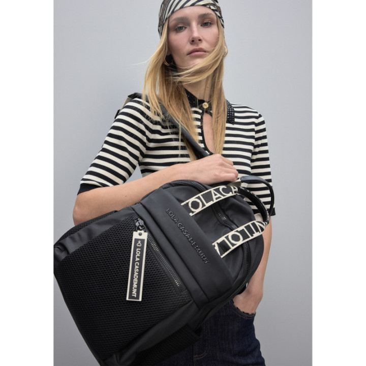Mochila nylon negro